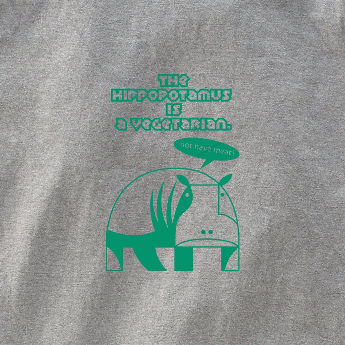 野菜好きなカバ Tシャツ am29 ミニマル カバ カワイイ