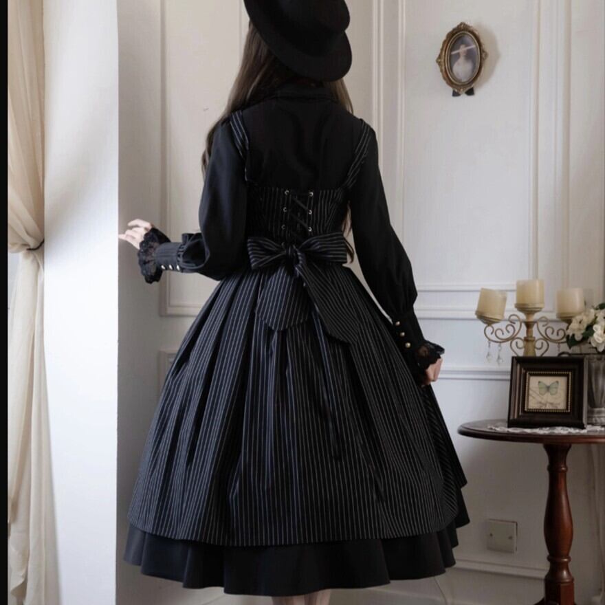 激安価格✨️ゴスロリジャンパースカート Amazon.co.jp: [XHSUKADO] ゴスロリ 2点セット JSK