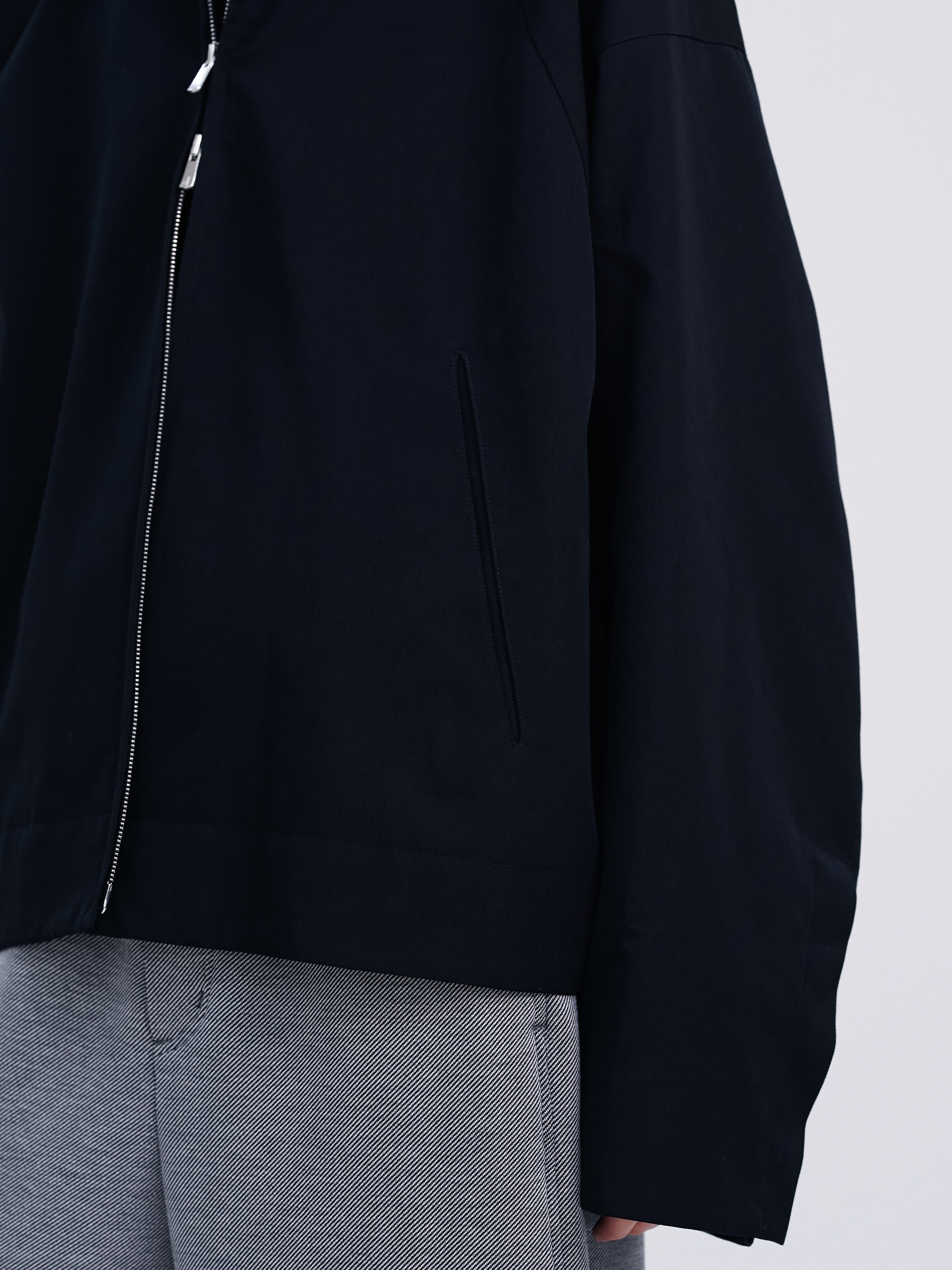 LAPIIS HEAVY WOOL GABARDINE DOUBLE ZIP