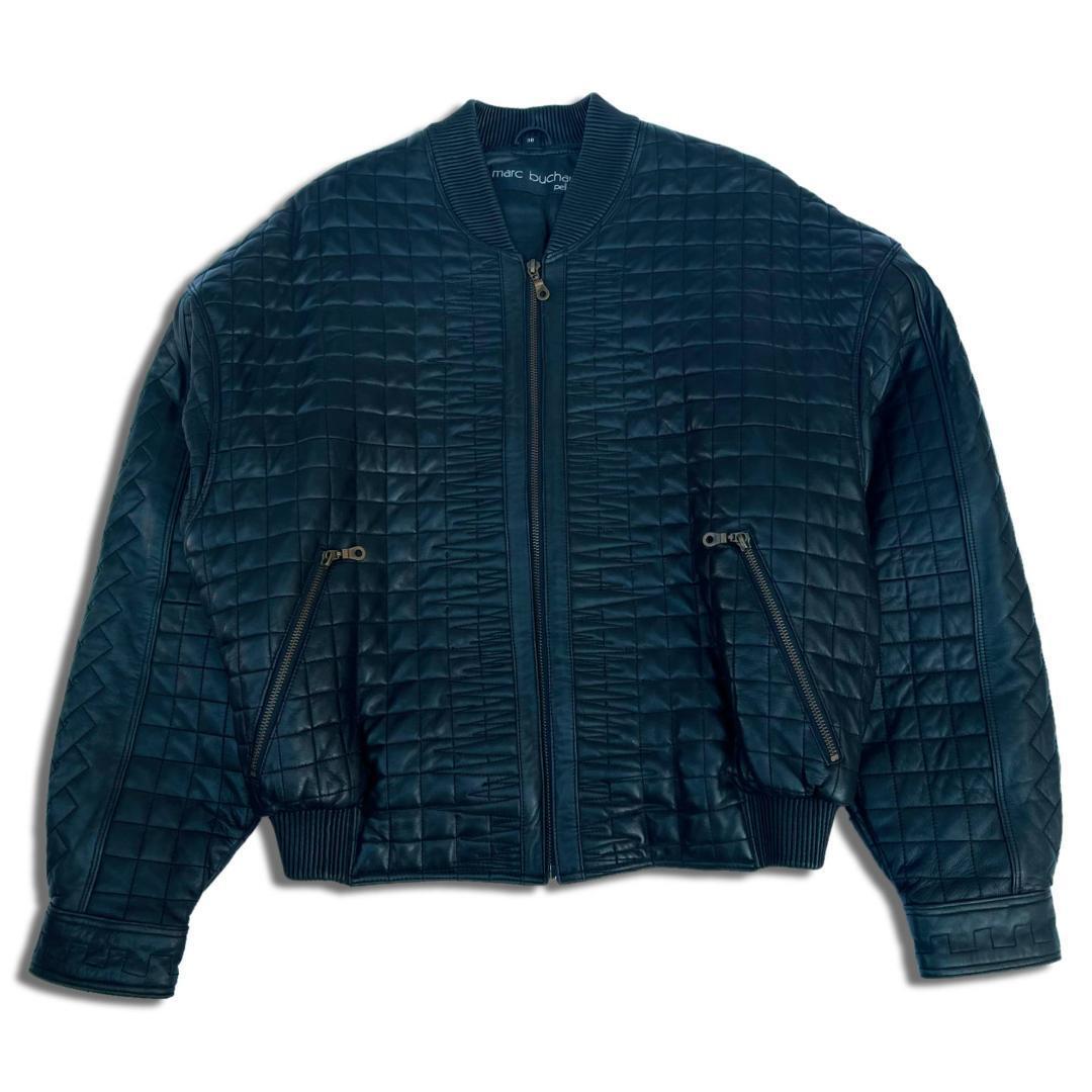 90s ペレペレ キルティング レザージャケット 38 M ブラック 90s ペレペレ キルティング レザージャケット 38 M ブラック