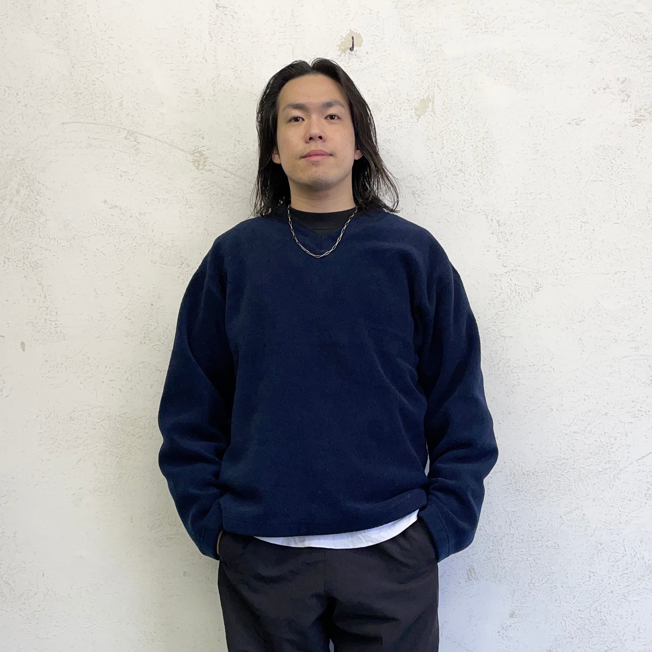 90's OLD GAP V neck fleece size/XL オールドギャップ Vネック 