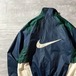 NIKE / embroidery logo nylon jacket size M