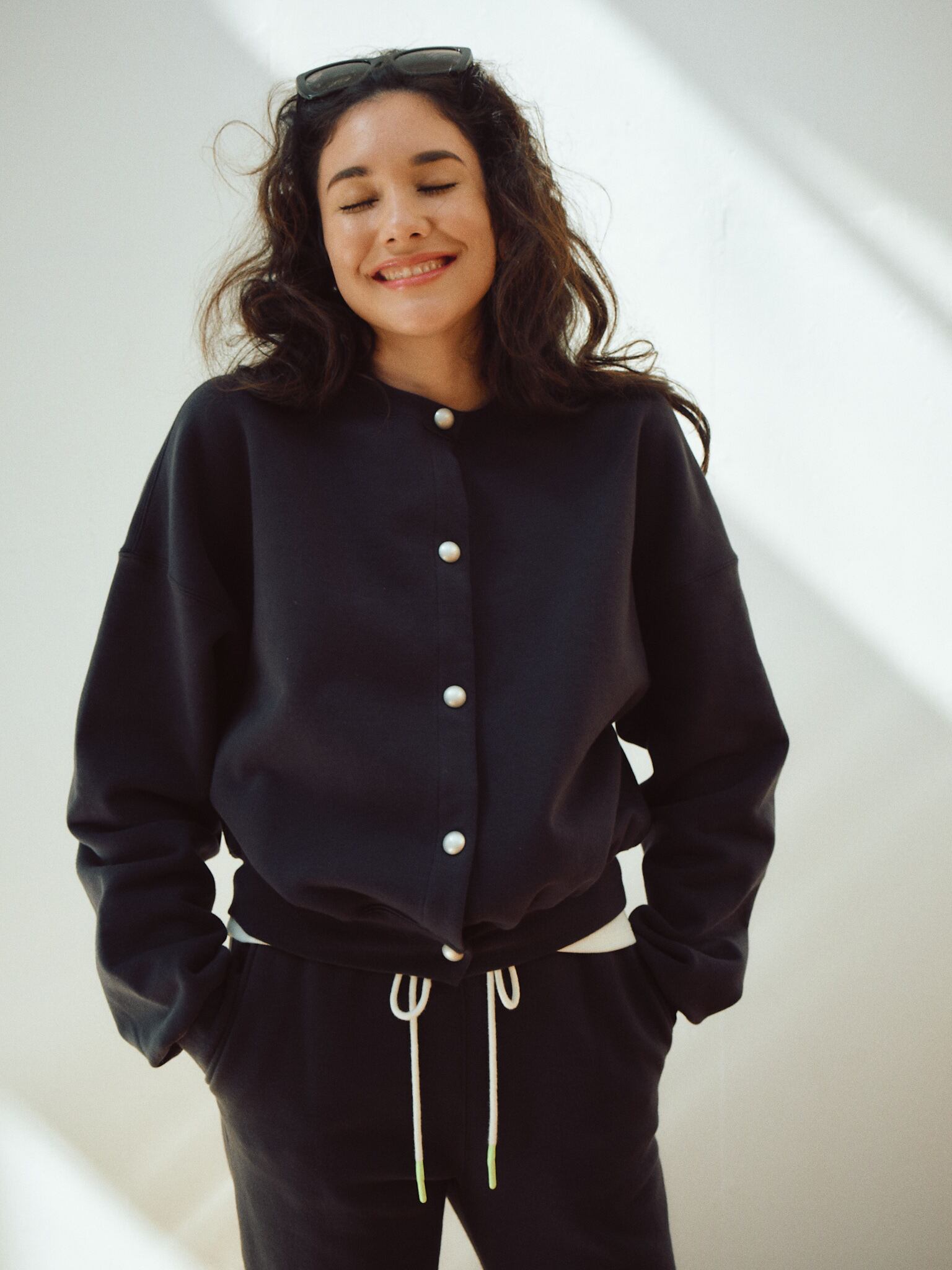 THE NEWHOUSE スウェット　カーディガン THE NEWHOUSE スウェット カーディガン