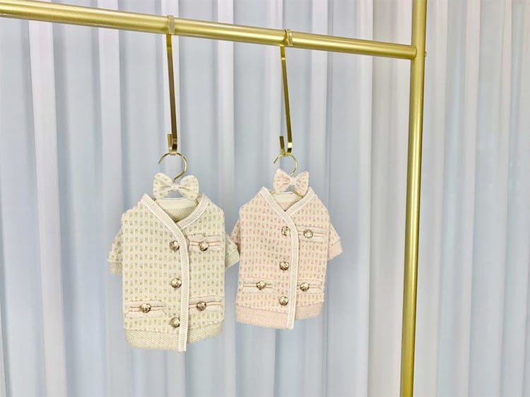 【SALE】cocoジャケット S ~ XL 2color  /  犬服 秋冬 新作 ツイードジャケット アウター 可愛い 犬の服 ドッグウェア ワンちゃん 洋服 おしゃれ 小型犬 猫 お出かけ outer21