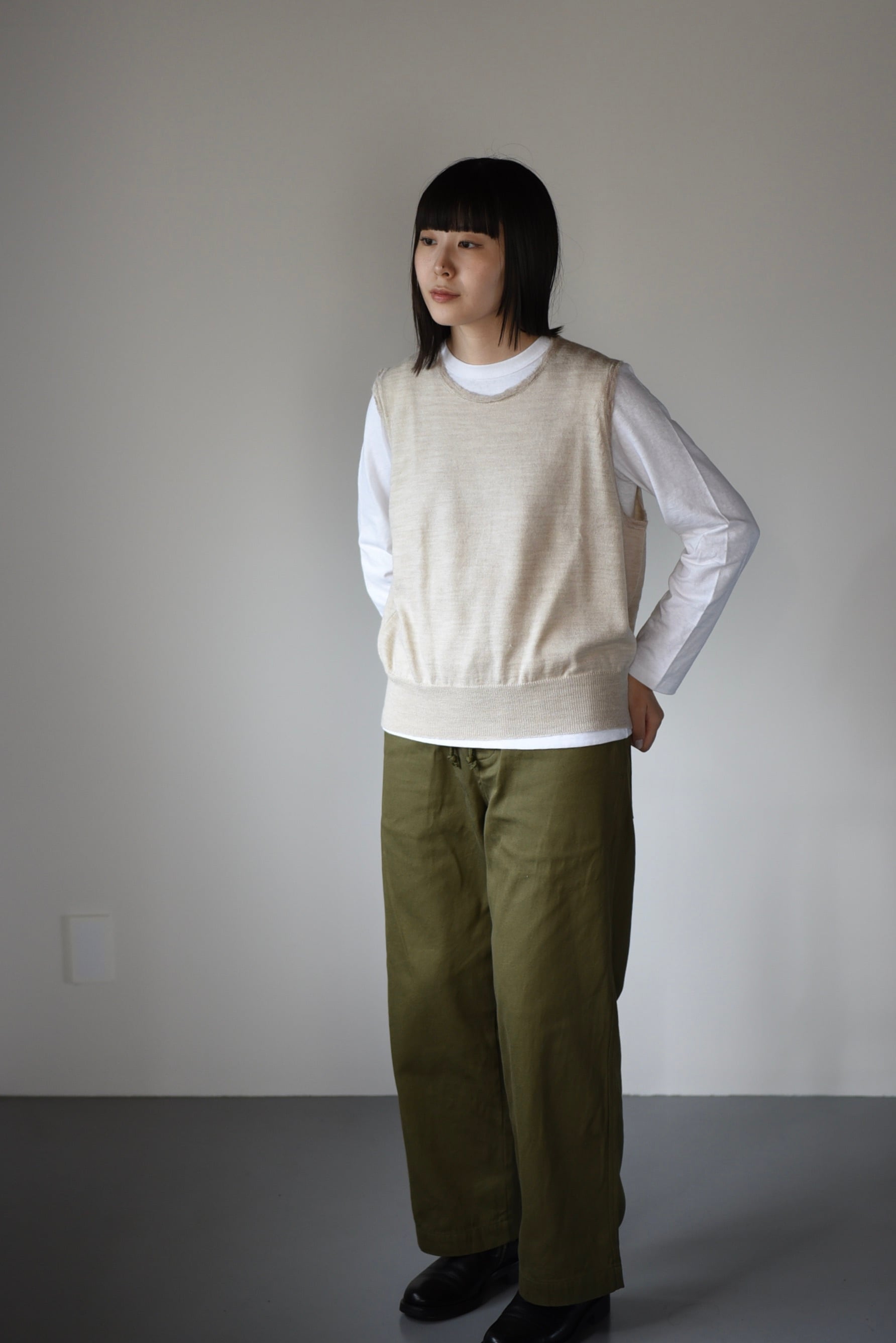 ✳︎美品✳︎ eleven 2nd イレブンセカンド　ヤクウールベスト eleven 2nd｜イレブンセカンド｜ウールベスト ｜Beige | 岡の oka no