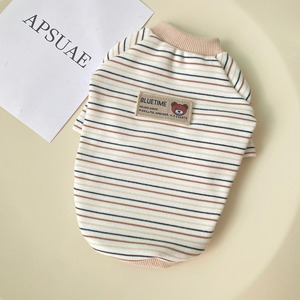 【PET】4色展開上質な着心地のマルチボーダー柄Tシャツ