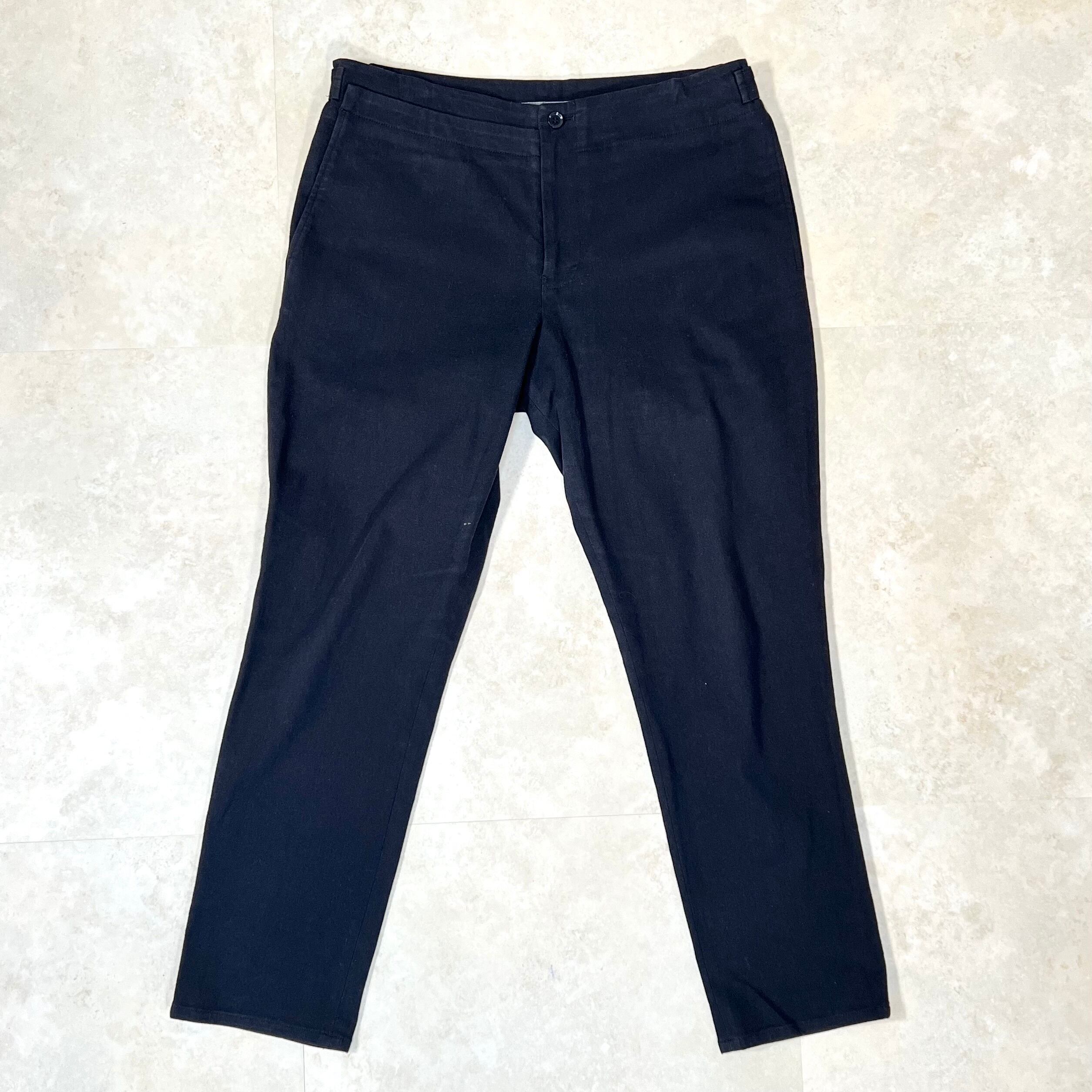 Yohji Yamamoto デザイン系 チノパン 黒 サイズ2(M) | savvy Yohji Yamamoto デザイン系 チノパン 黒 サイズ2(M) | savvy