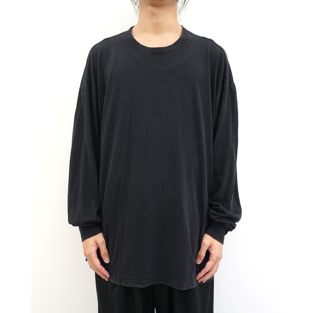 [The Viridi-anne] (ザヴィリディアン) VI-4046-01 SILK L/S T-SHIRT (BLACK)