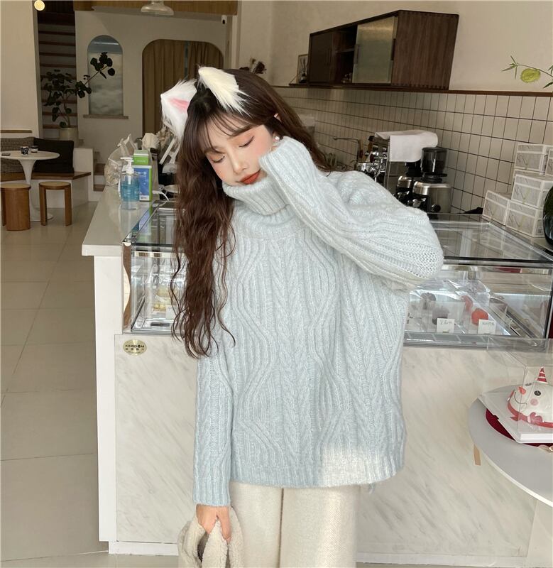 スタンダードスタイルセーター レディースオータムウィンタールーズトップス レトロ 秋物 冬物 萌量不足41626167542