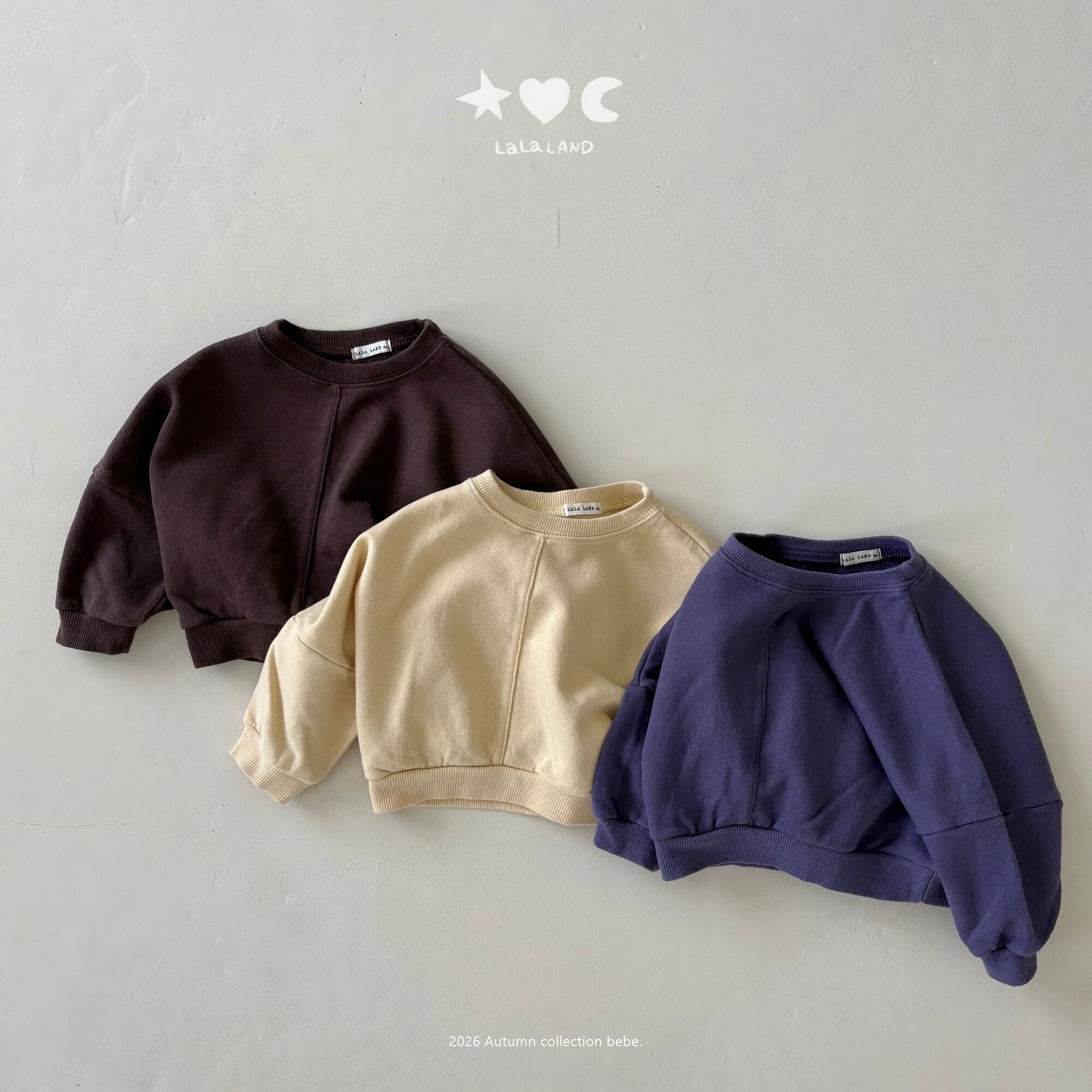 bebe circle sweatshirt【lalaland】※9月下旬〜10月上旬発送予定
