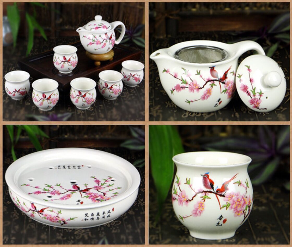 茶器セット お茶 中国茶道具 陶器 急須 湯呑み 工夫茶 茶芸茶盤 景徳鎮 