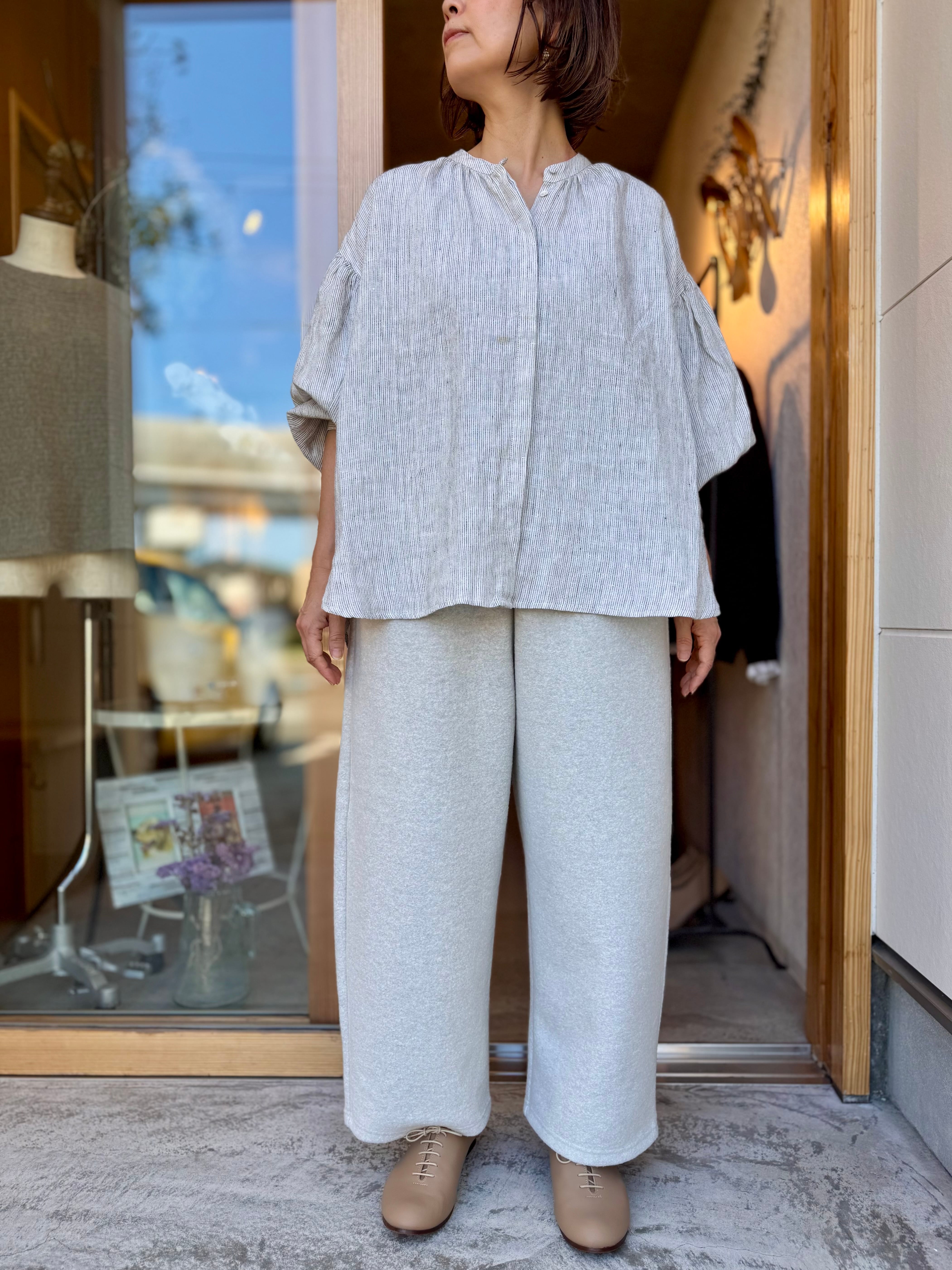 NATURAL LAUNDRY ウールリング ワイドエッグパンツ | spoon