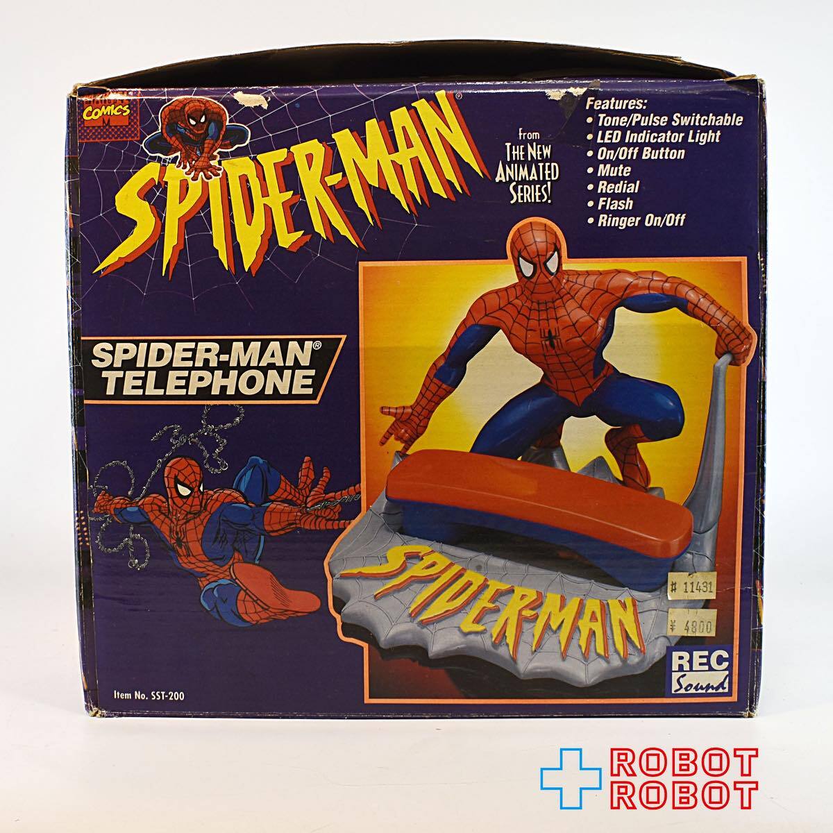 MARVEL スパイダーマン ANIMATED PHONE 電話器 フィギュア MARVEL スパイダーマン ANIMATED PHONE 電話器 フィギュア