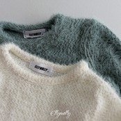 エリーモリー / ELLY MOLLY / 雪の結晶フリルTシャツ / 韓国子供服 / ジュニア / 26winter〖取寄〗*13~15号*