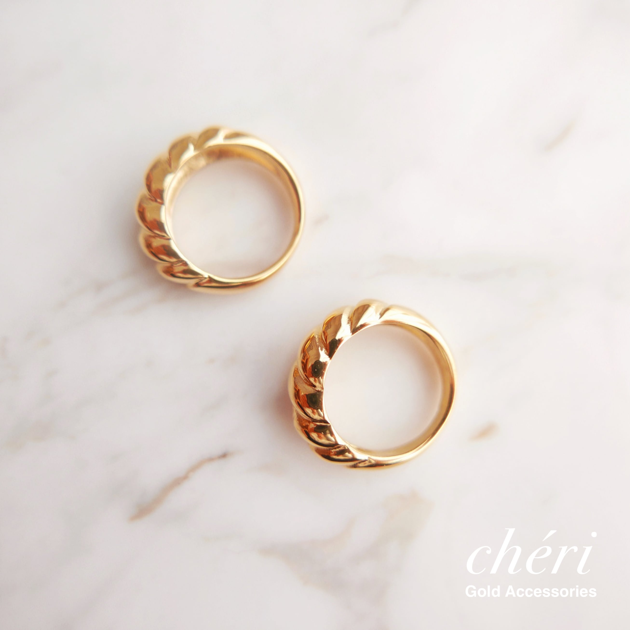 クロワッサンリング | cheri | ゴールドアクセサリー（ピアスとリング