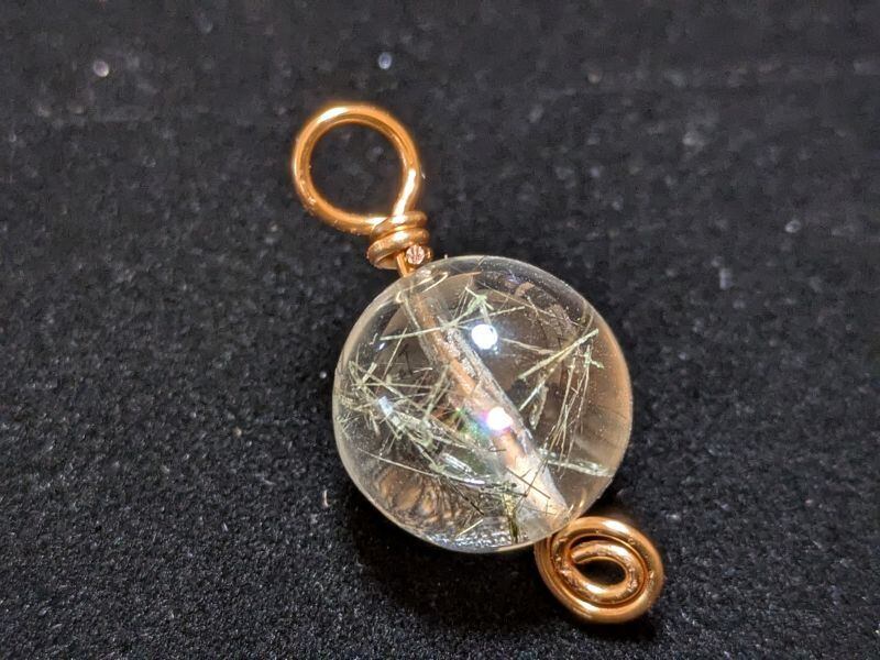 ∞超レア!虹入りザギマウンテンクォーツ(ルチル)・ペンダントトップ セール!