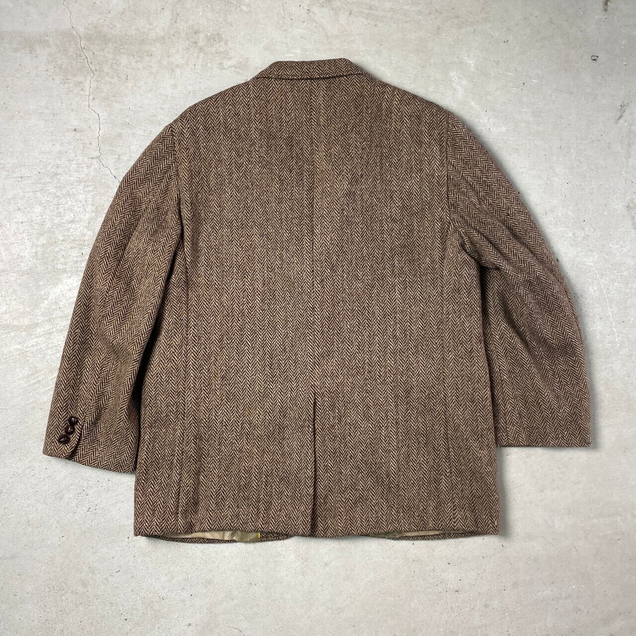80年代 USA製 HARRIS TWEED ハリスツイード ウールテーラード