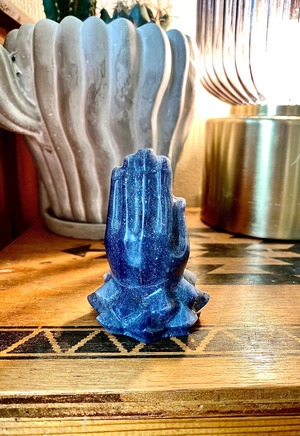 Power stone Blue aventurine hands of prayer