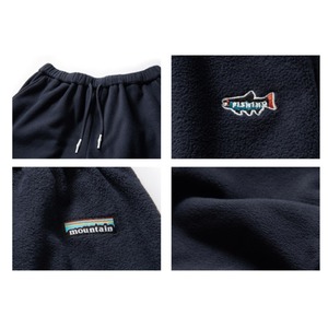 Drawcord fleece jogger pants 0137