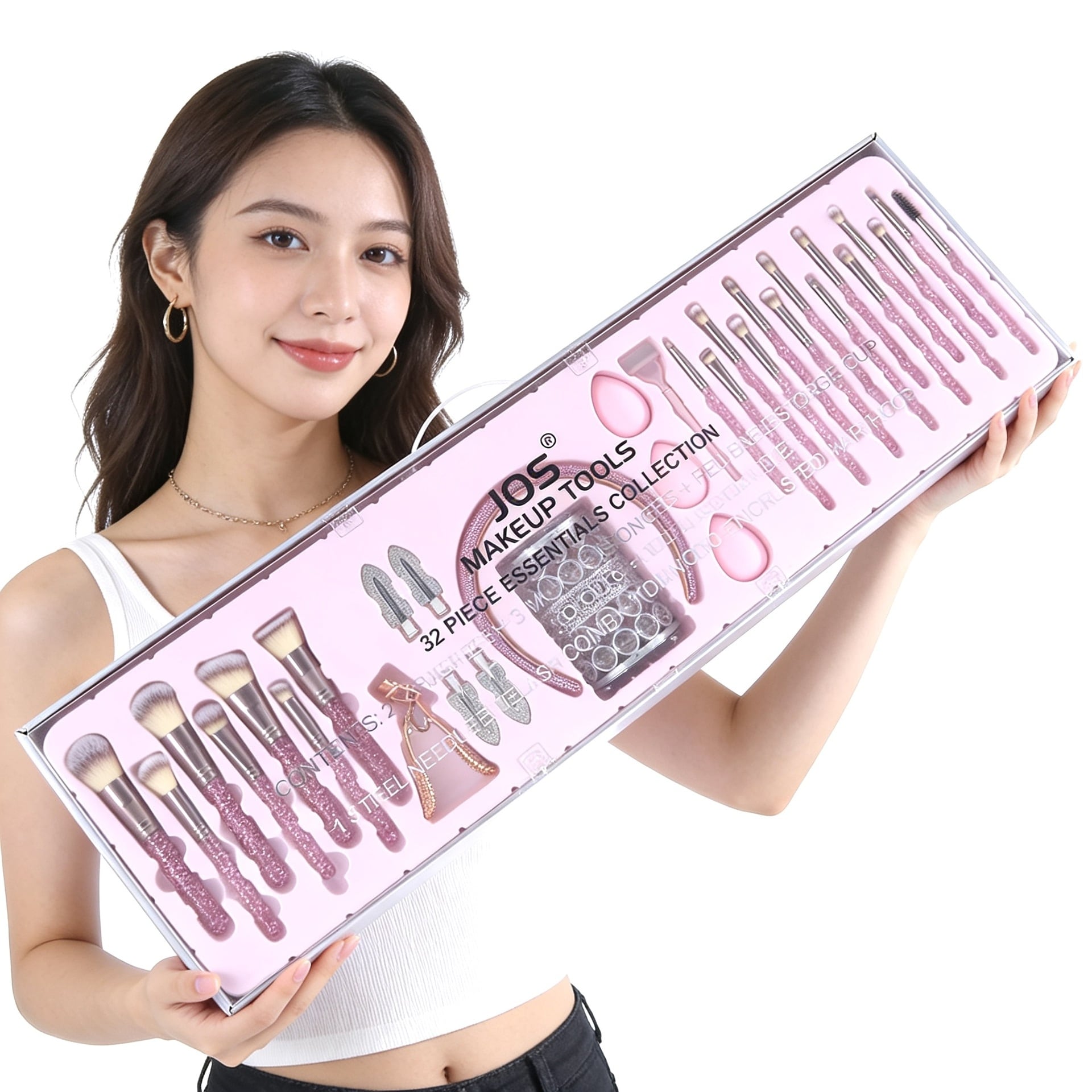 HY 328 . コスメブラシセット 32本組 23本組 ラインストーン付き
