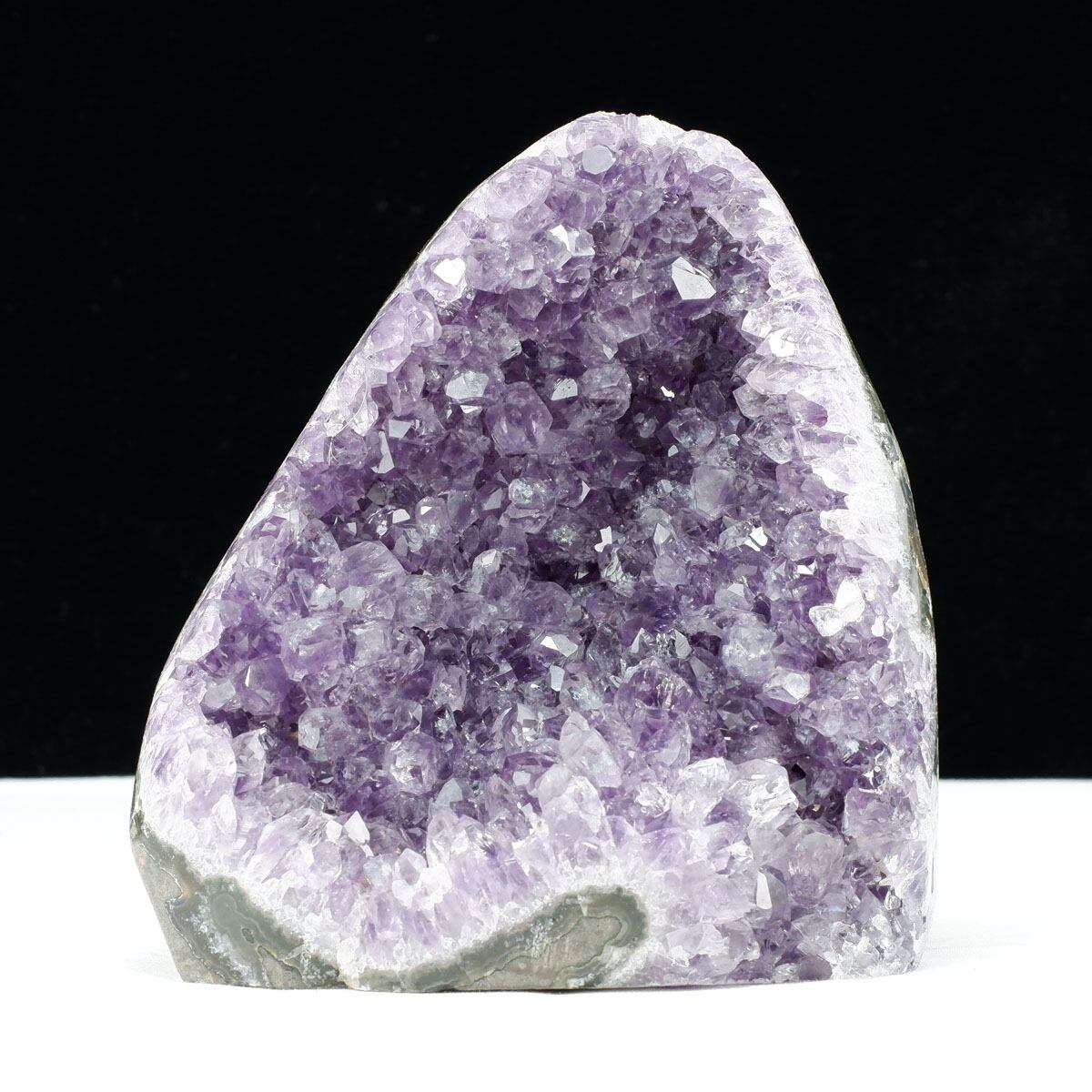 1.3Kg アメジスト クラスター ウルグアイ産 原石 amethyst 一点物 台座付属 182-7988