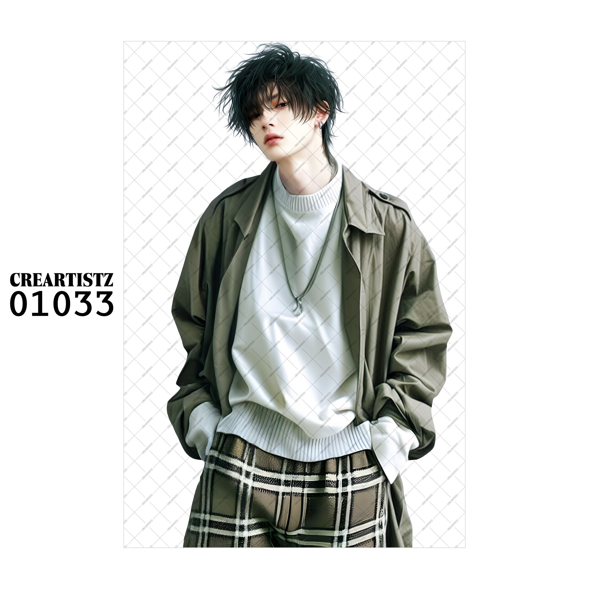 01033 ボーイ クール オリジナル ペーパー/ステッカー 4枚セット CREARTISTZ