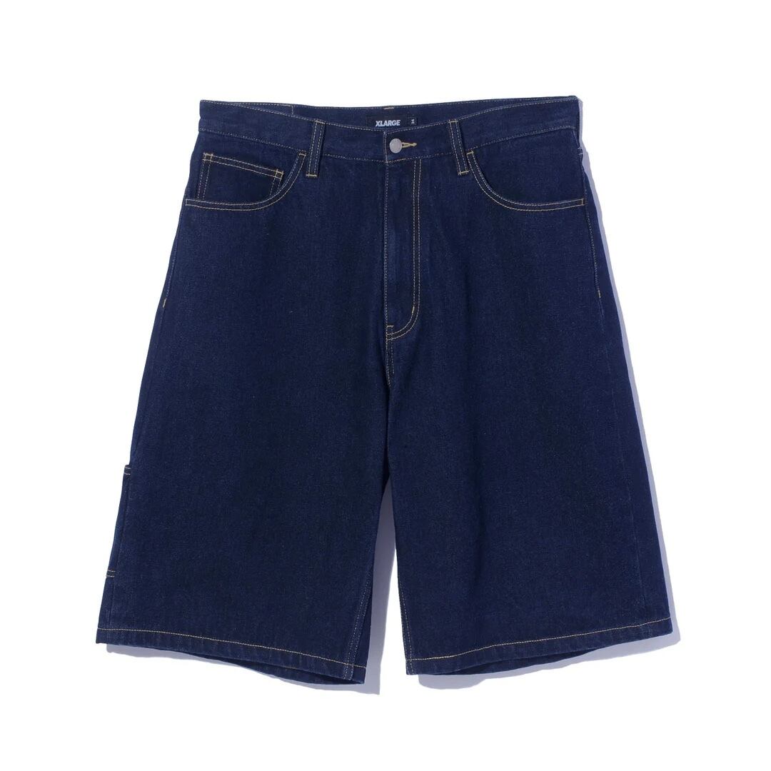 【XLARGE】STITCHED LOGO DENIM SHORTS【エクストララージ】