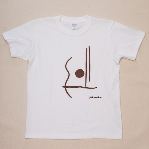 ギターストラップ専門店708worksオリジナルTシャツ / ホワイト・ブラウン