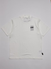 FOUR LINE MOCK NECK WHITE