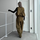 special price【9月上旬発送】[3piece] color stitch set/mustard