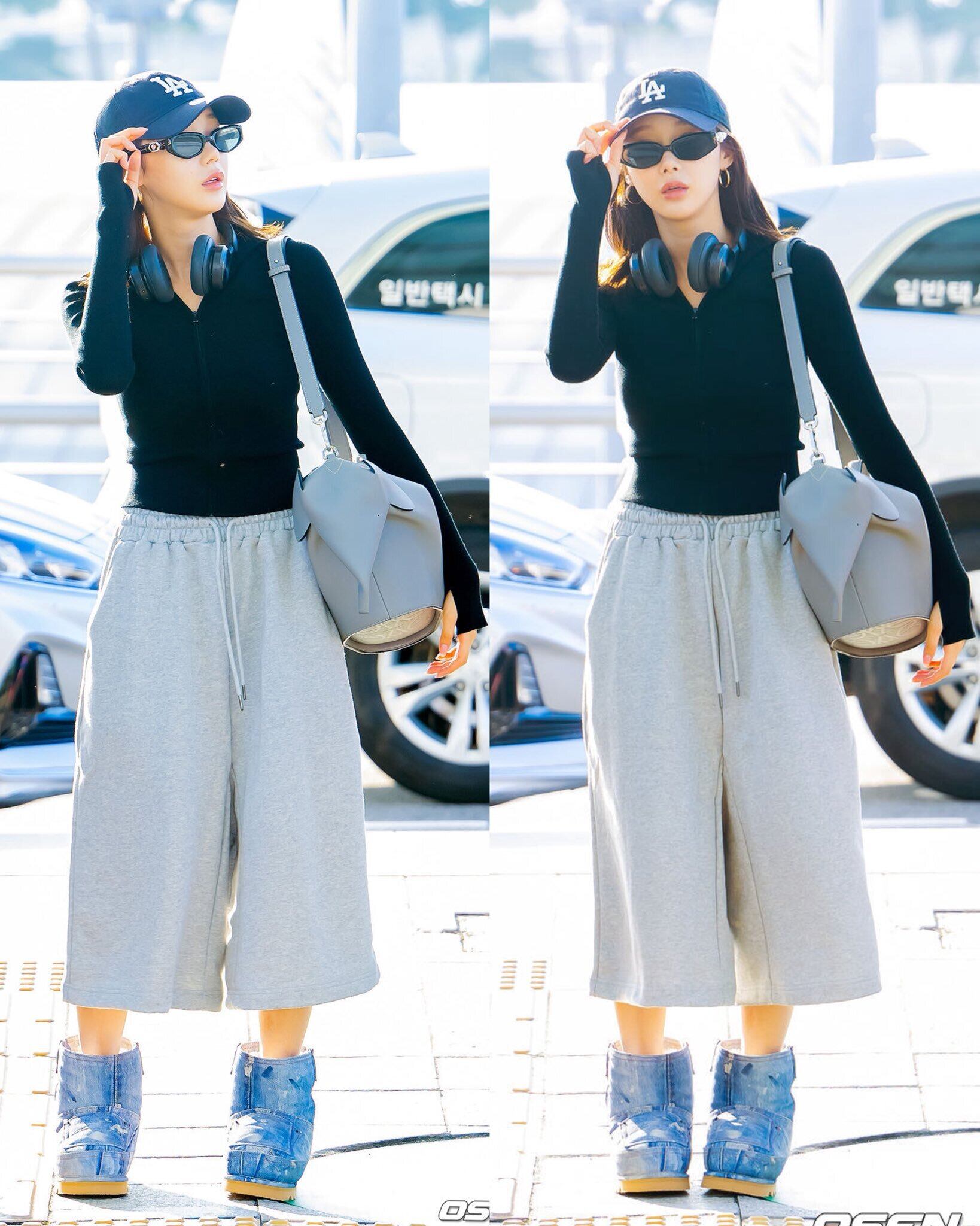 ☆aespa ジゼル 着用！！【DNSR】Crucial Baggy Bermuda Sweat Pants