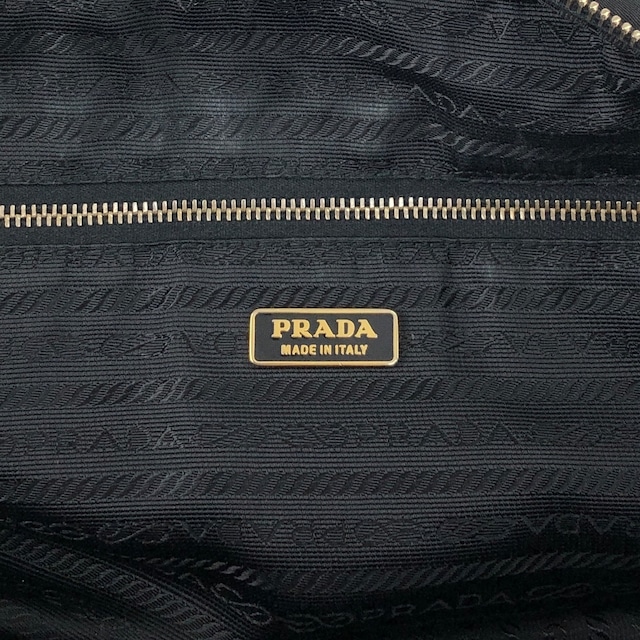 PRADA プラダ ハンドバッグ ブラック トライアングルロゴ ナイロン ミニボストン カデナ vintage ヴィンテージ オールド xamvs7