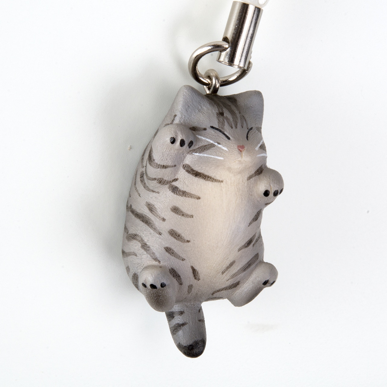 ペットラバーズ 猫どん でぶ猫 サバトラ ビーズ ストラップ N-2307