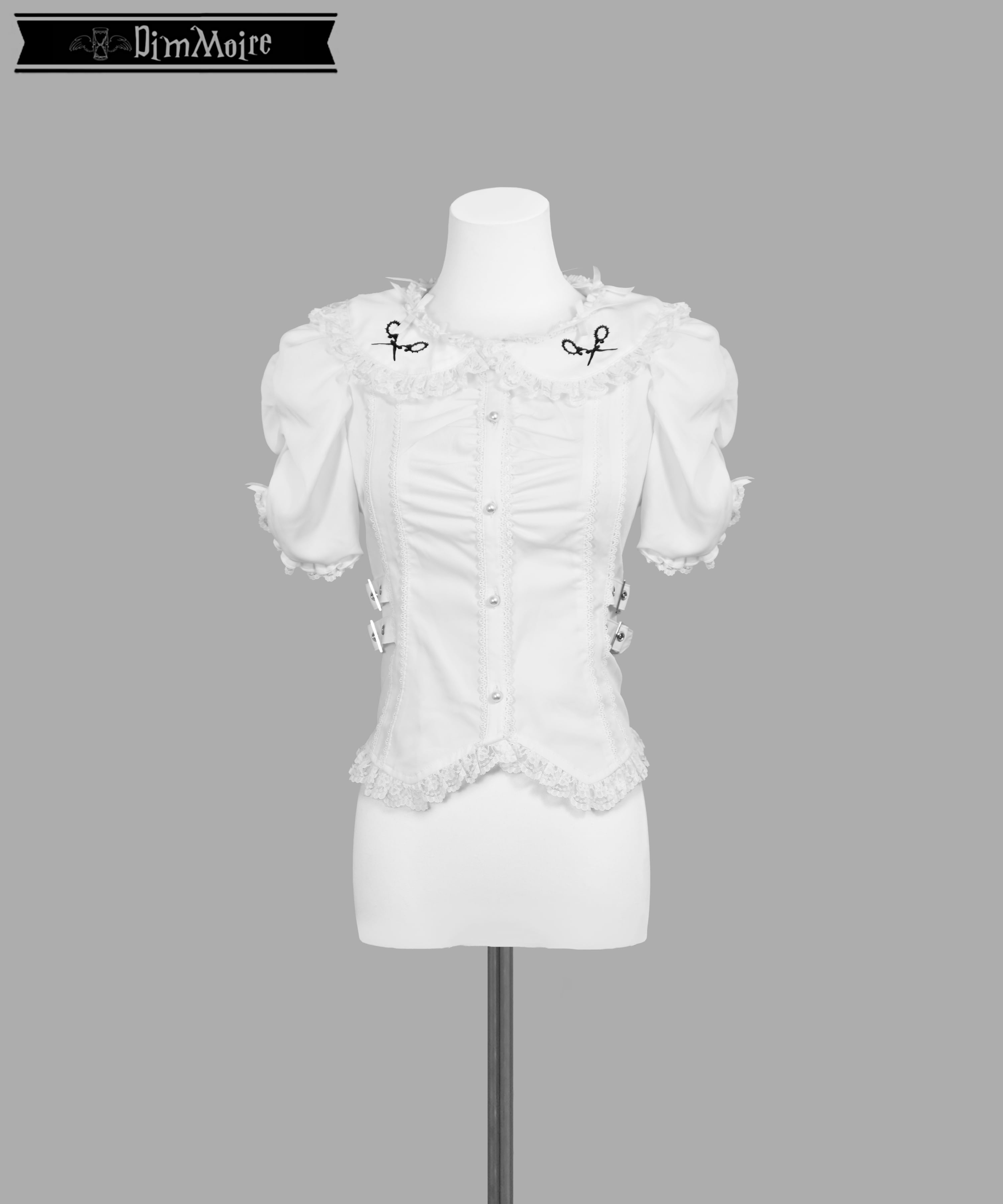 DimMoire 絶ロリィタブラウス ホワイト 絶フリルブラウス‎【White】 | DimMoire