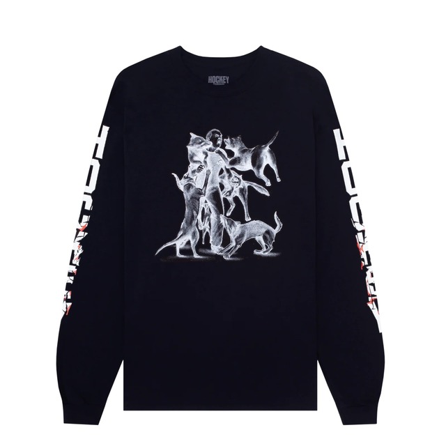 HOCKEY / INCOMING L/S TEE / BLACK