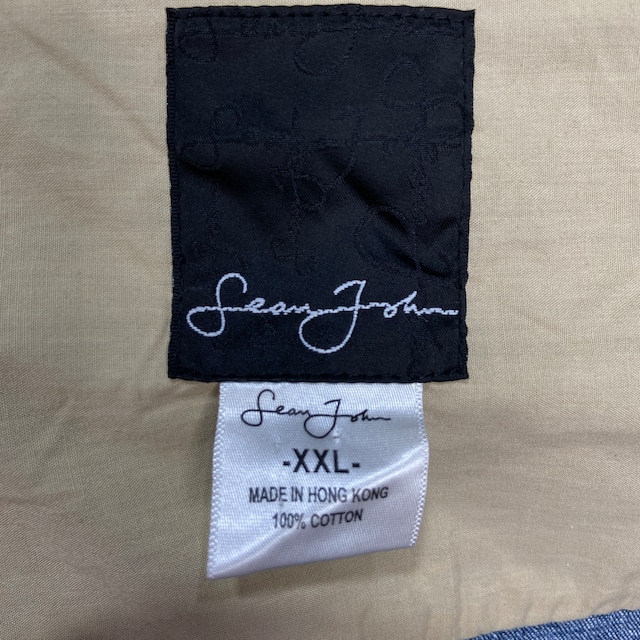 SeanJohn ショーンジョン ビッグデニムジャケット 色落ち加工 2XL