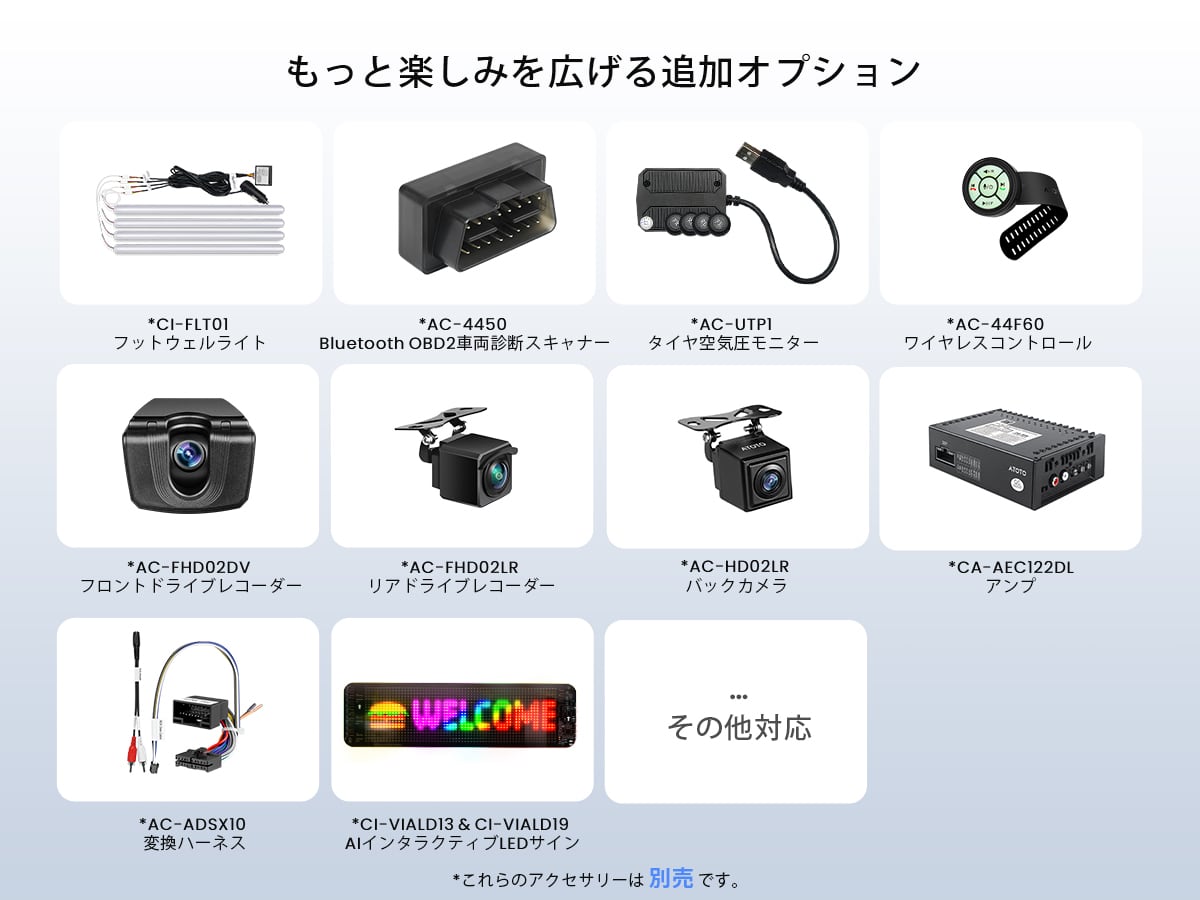 X10G141E 14.1インチ 8+128G フローティング型 1DIN or 2DIN Android