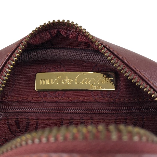 Cartier カルティエ マストライン ショルダーバッグ ボルドー レザー vintage ヴィンテージ オールド tubex6