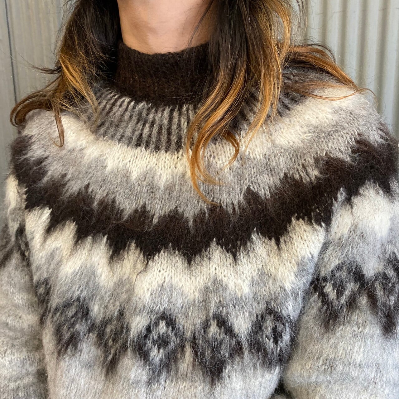 Inter-American Trading ノルディック柄 アルパカニットセーター