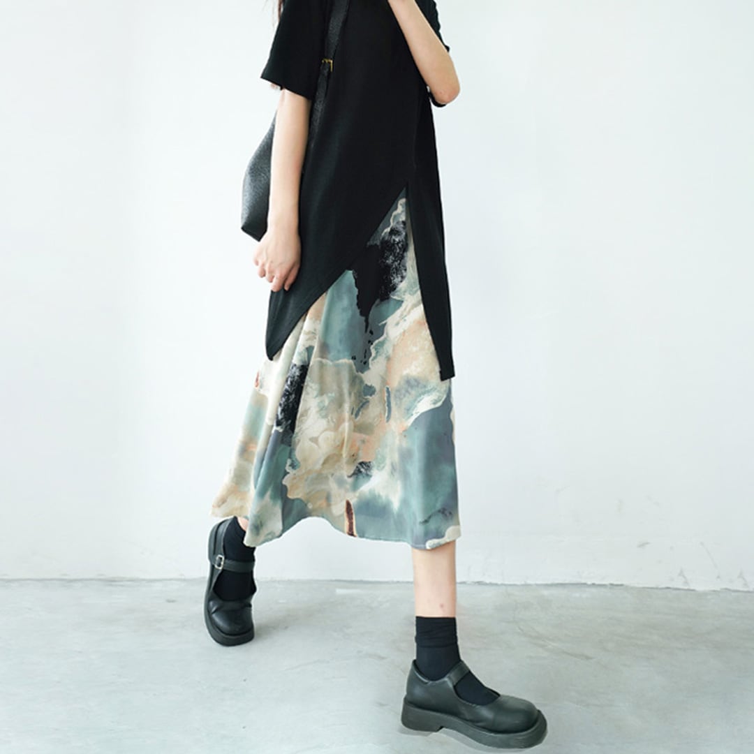 アートペイントスカート K0328