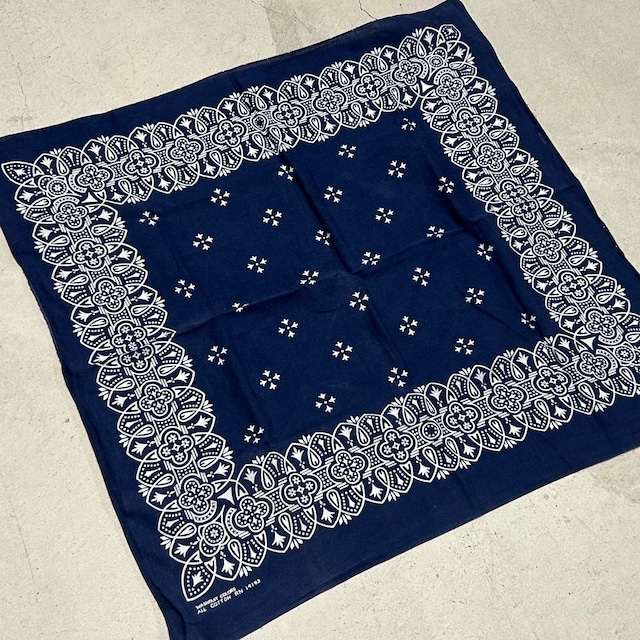 1960s CROSS BANDANA NAVY