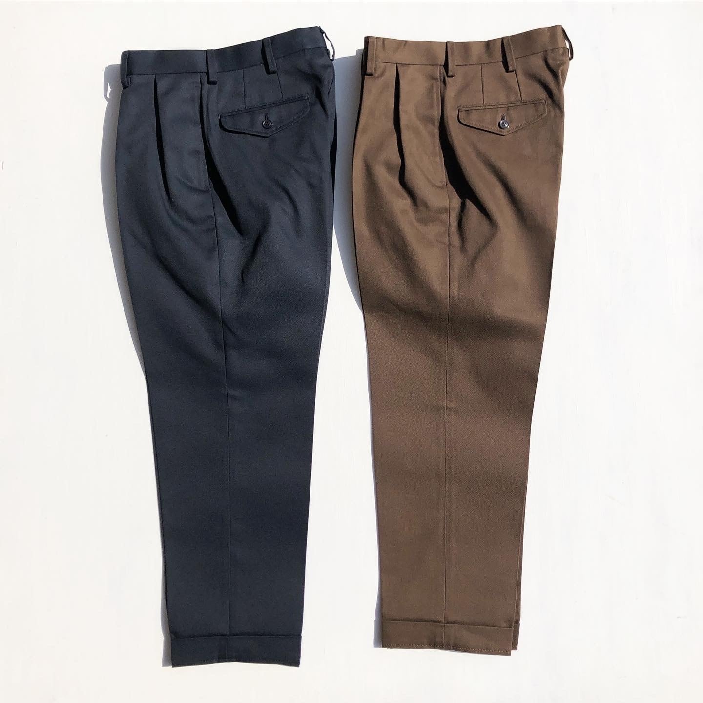 044081●   BROWN by 2-tacs TAPERED SLACKS