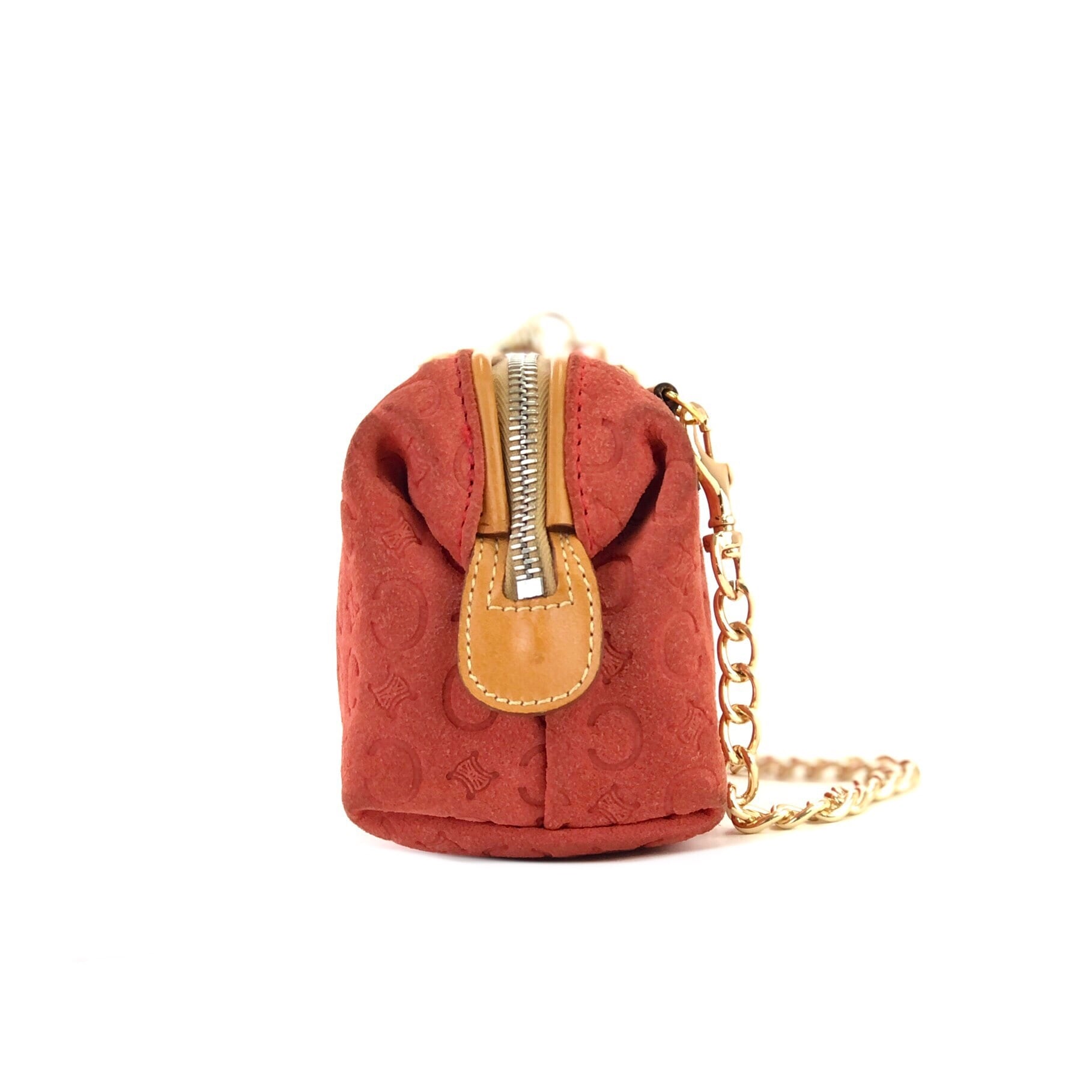 CherryBlossom様オールドセリーヌ　マガダム　ボストンバッグ CELINE セリーヌ Cマカダム ヌバック ミニバッグ ハンドバッグ CHERRY