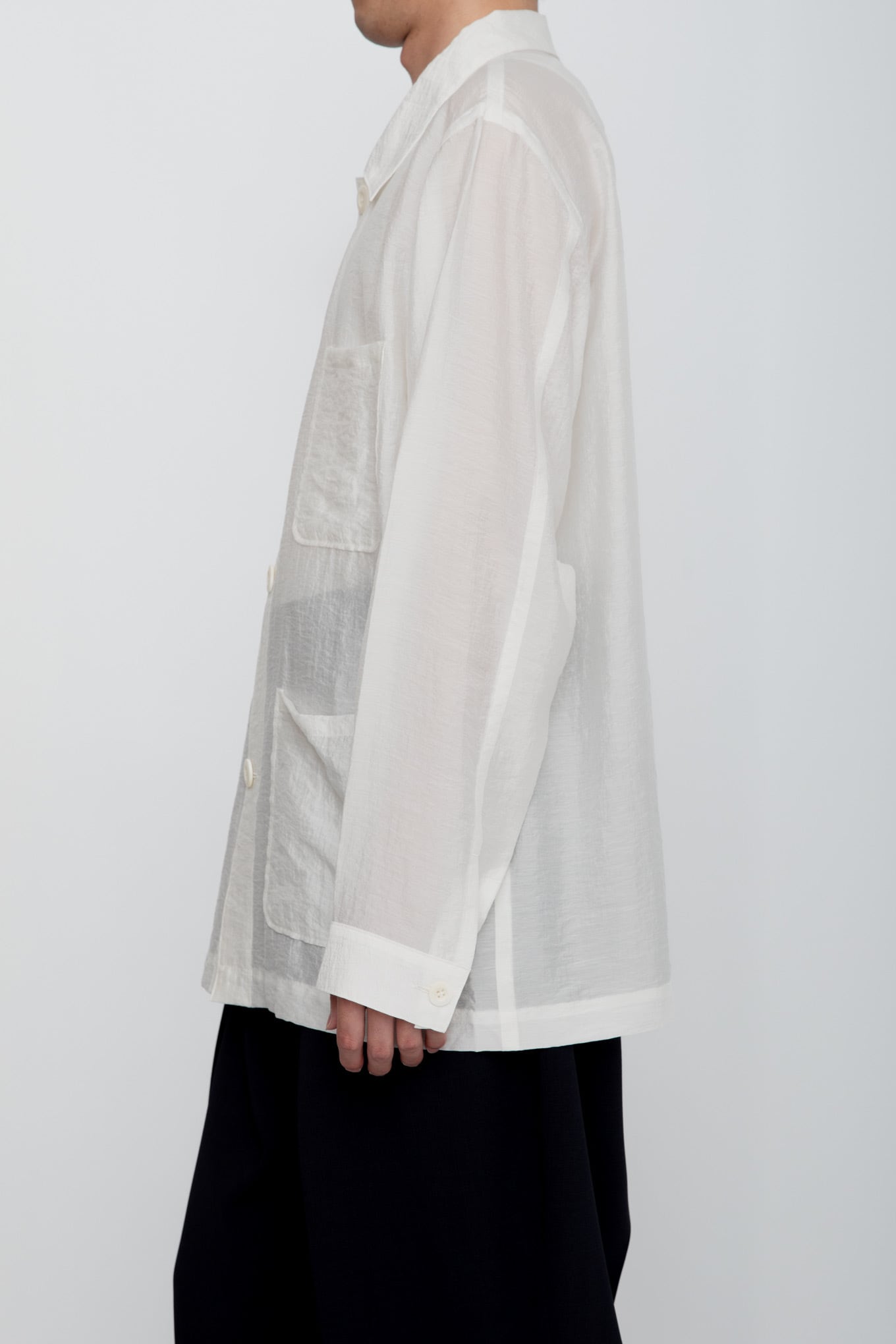 RAINMAKER】ETHEREAL WORK SHIRT_WHITE | marfa store