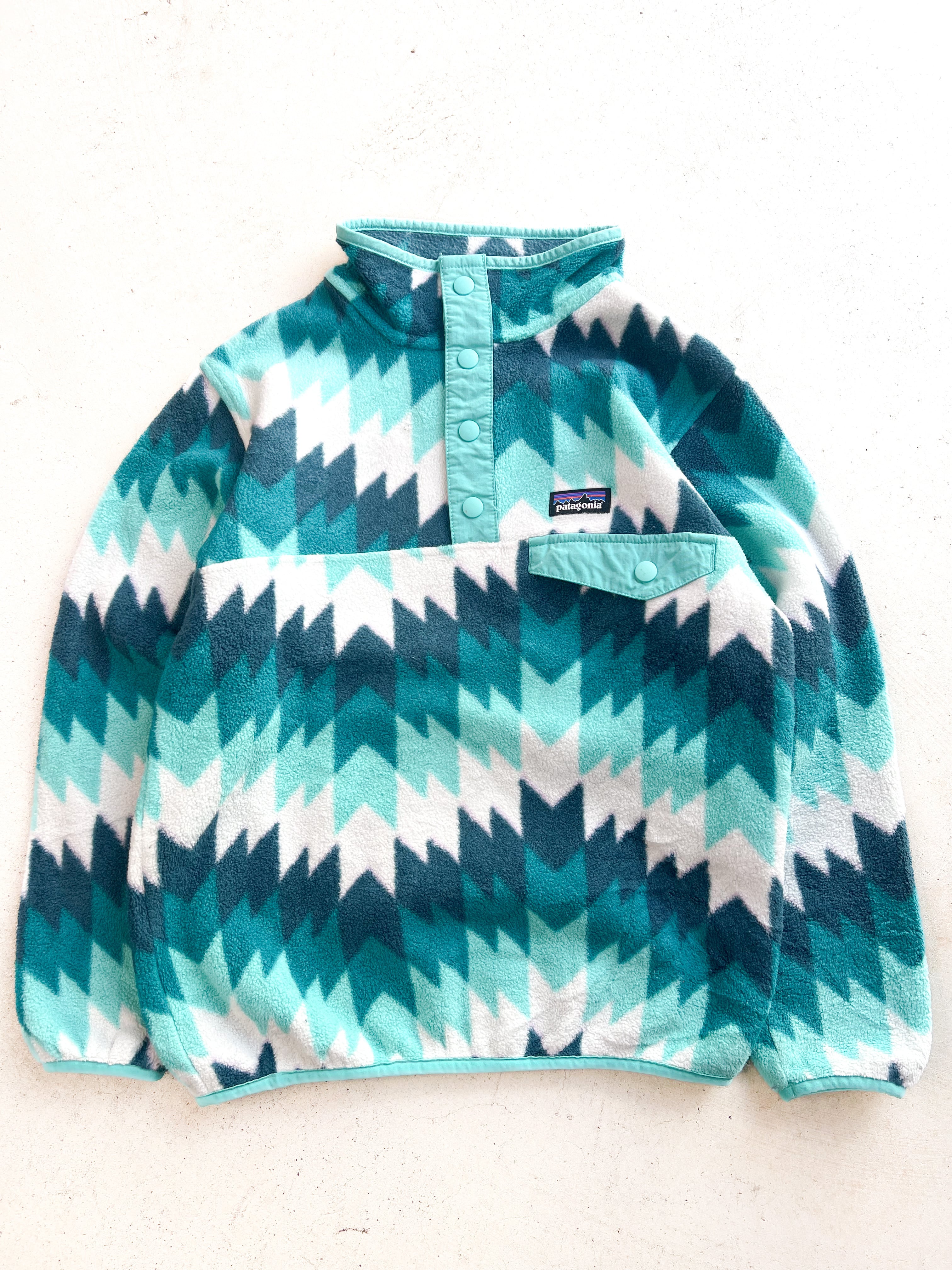 【130-140cm】USED パタゴニア Patagonia フリース スナップT【9994】