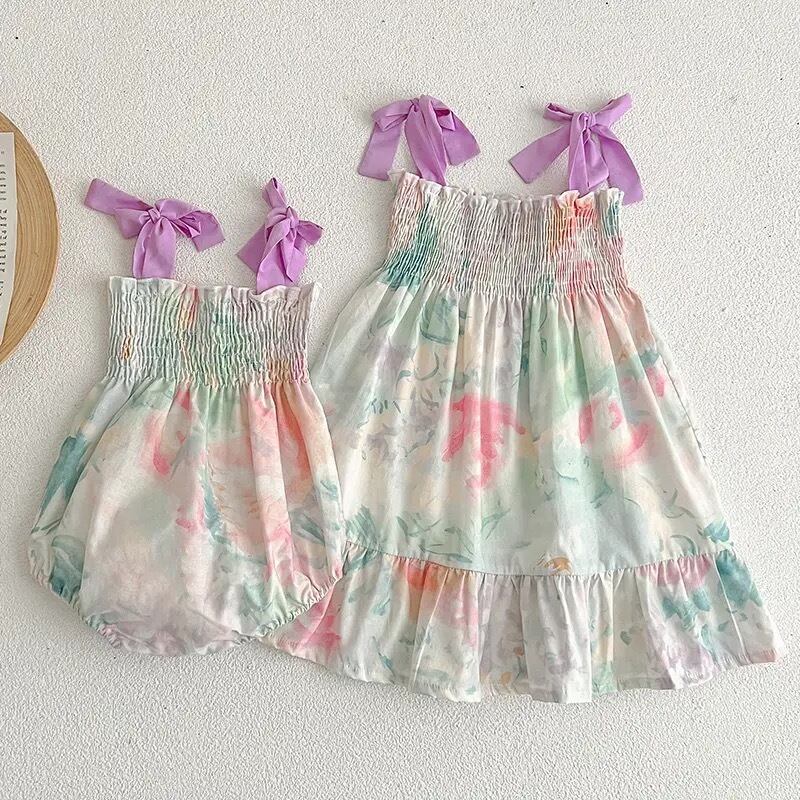 【取寄】リトルマーメイドになれるリボンキャミソールワンピース、ロンパース