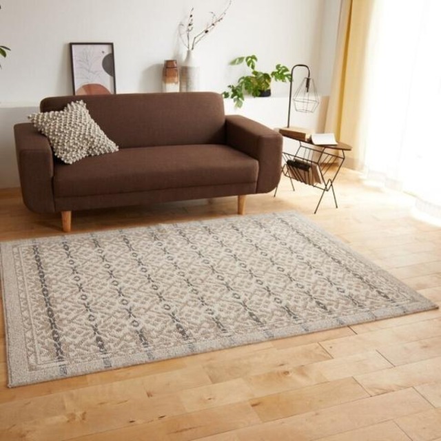 コストコ再販商品 グランウール ウールスノーラグ 130ｘ190ｃｍ グレージュ