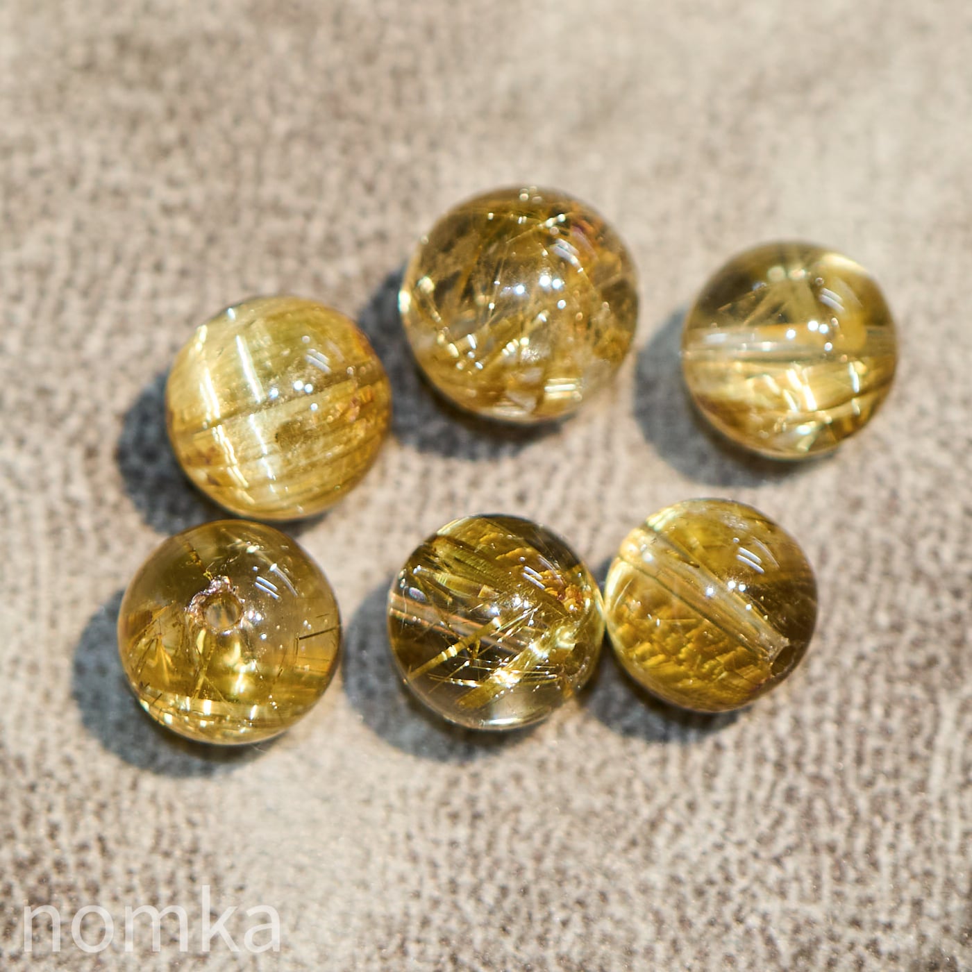 タイチンルチルキャッツアイ【9mm/トップクォリティ/ブラジル産】ビーズ/一粒売り