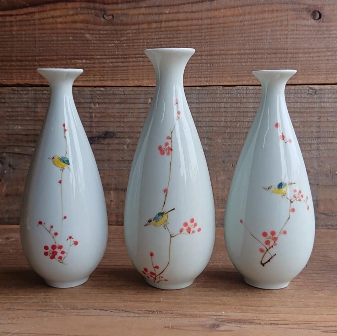 九谷陶仙 花瓶 花器・フラワーベース インテリア Shine TLS 九谷焼