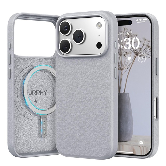 SURPHY iPhone 17 Pro 用ケース レザー MagSafe対応